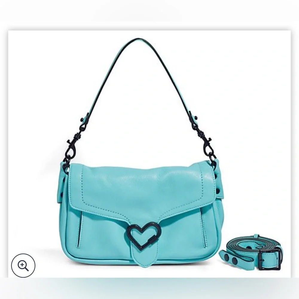 Aimee Kestenberg Lovers Lane Convertable Crossbody - rare turquoise!! - Picture 2 of 8